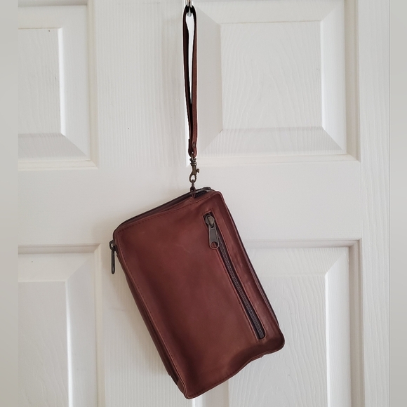 Universal Studios Embrordered Leather Wristlet